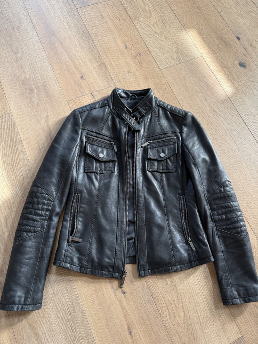 Michael Kors women Leather Moto Jacket